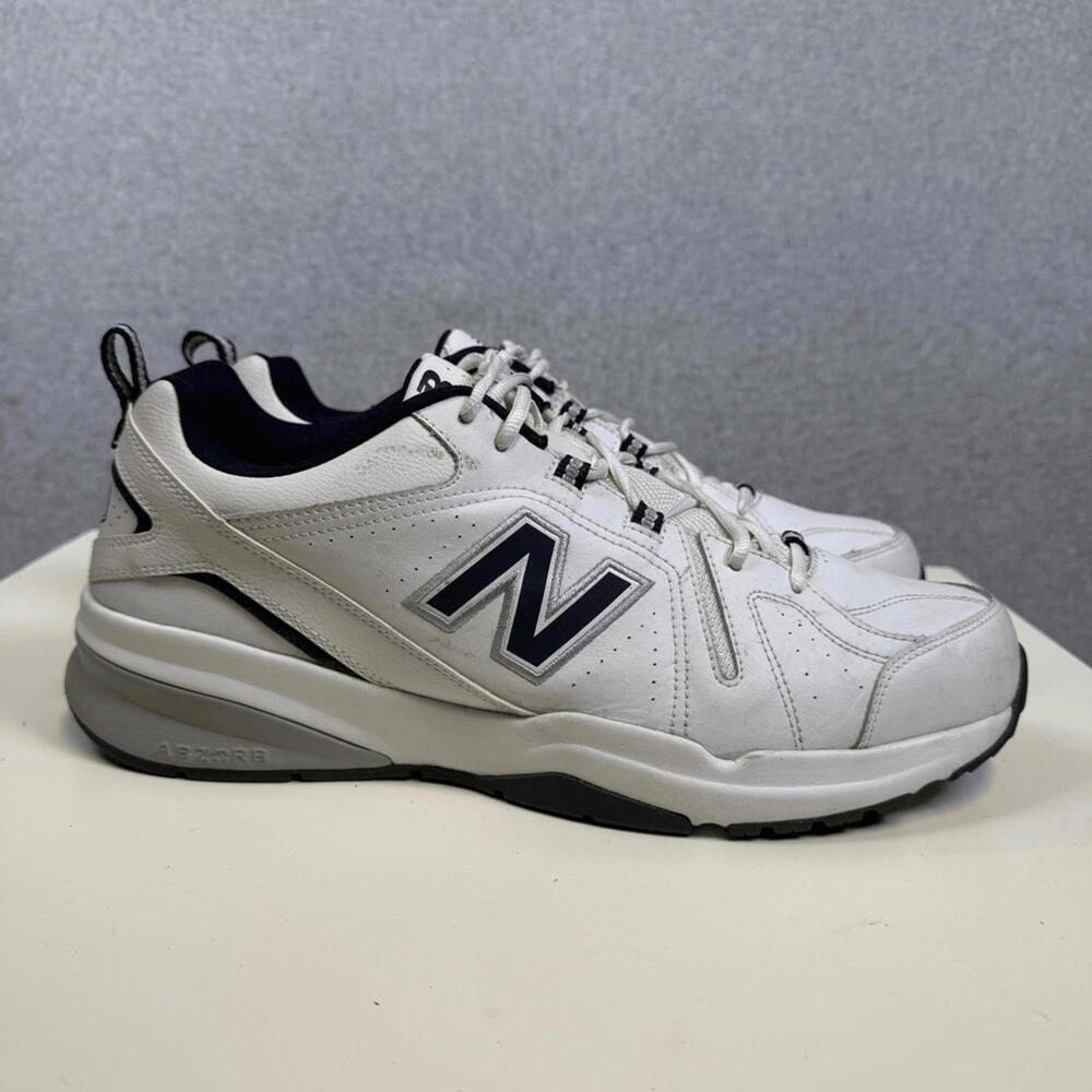 New Balance Mens Size 15 D 608v5 White MX608WN5 Training Walking Shoes Sneakers